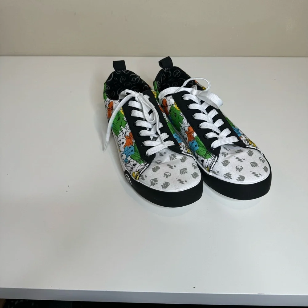 Ground Up Men’s Pokemon Lace Up Low Top Canvas Sneaker Shoes Size 10